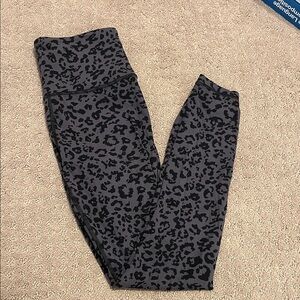 Athleta Black and Gray Animal Print Leggings
